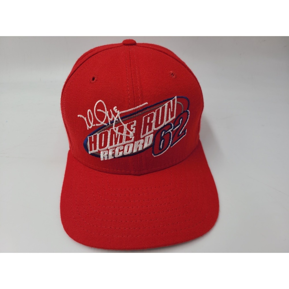Vtg Mark McGwire 62 Home Run Record St Louis Cardinals New Era Snapback Hat Cap